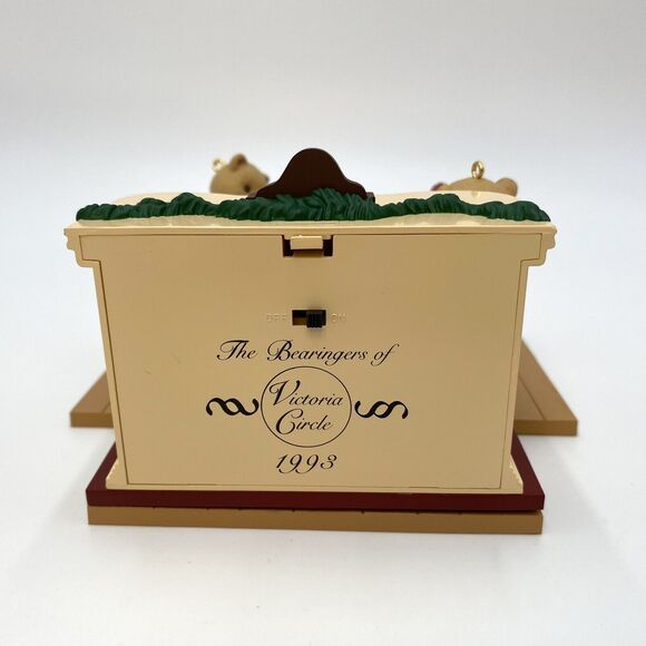 1993 Hallmark Keepsake Ornaments The Bearingers Fireplace Complete Set WORKING - Picture 6 of 10